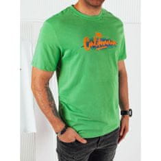 Dstreet Pánske tričko s potlačou zelené rx5373 M