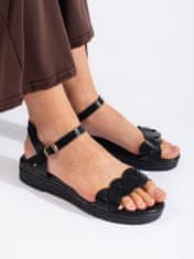 Amiatex Dámske sandále 107640 + Nadkolienky Gatta Calzino Strech, čierne, 38
