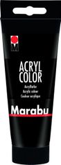 Marabu Acryl Color akrylová farba - čierna 073, 100 ml