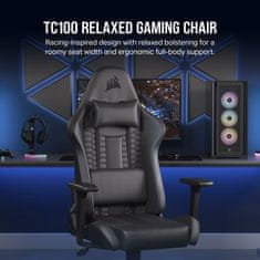 Corsair gaming chair TC100 RELAXED Leatherette black