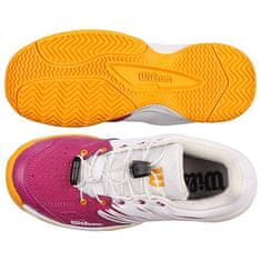 Kaos JR 2.0 QL juniorská tenisová obuv biela-fialová veľkosť (obuv) UK 4,5