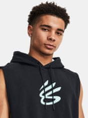 Under Armour Mikina Curry Fleece SLVLS Hoodie-BLK M