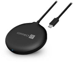 Connect IT bezdrátová nabíječka MagSafe Wireless Fast Charge, 15 W, čierna