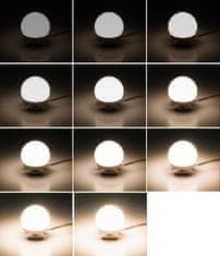 sapro LED svetlá na zrkadlo k toaletnému stolíku 10 ks Izoxis 18910 