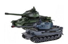 iMex Toys Sada RC Tankov T-34 a Tiger 1:28