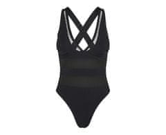 Vero Moda Dámske jednodielne plavky VMELAINE 10308194 Black (Veľkosť L)
