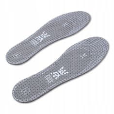 Kaps WW Grey Fresh Pro profesionálne pohodlné antibakteriálne vložky do pracovnej obuvi strihacie veľkosť 36/46
