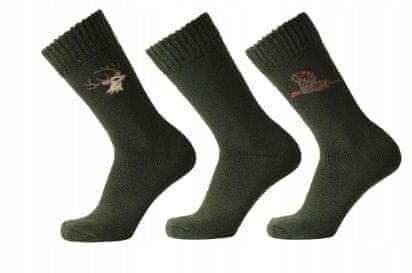 Kaps WW Hunting & Fishing Socks Pro Set 3 párov profesionálne odolné termoizolačné zimné ponožky do pracovnej obuvi