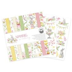 Creative Hobby Blok scrapbook papierov Spring is calling 30,5x30,5cm, 12 ks + 2 bonusové