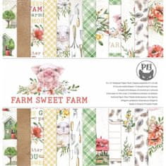 Creative Hobby Blok scrapbook papierov Farm sweet farm 30,5x30,5cm, 12 ks + 2 bonusové