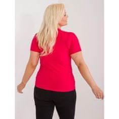 RELEVANCE Dámske plus size tričko s červeným nápisom RV-TS-9481.60_407442 Univerzálne