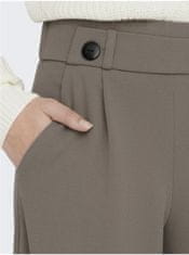 Jacqueline de Yong Hnedé dámske široké nohavice JDY Geggo XS/34