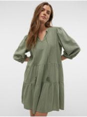 Vero Moda Zelené dámske šaty Vero Moda Pretty XS