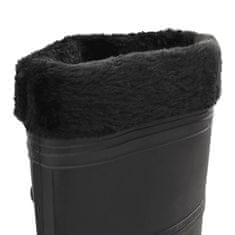 Vidaxl Topánky do dažďa s vyberateľnými ponožkami čierne veľk. 38 PVC