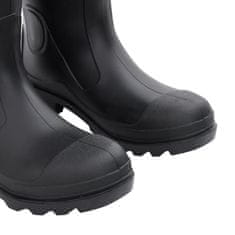 Vidaxl Topánky do dažďa s vyberateľnými ponožkami čierne veľk. 41 PVC