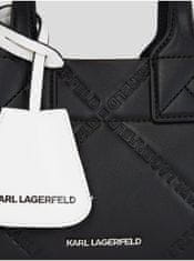 Karl Lagerfeld Čierna dámska kabelka KARL LAGERFELD Skuare SM Tote Embossed UNI