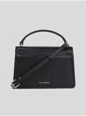 Karl Lagerfeld Čierna dámska kožená kabelka KARL LAGERFELD Ikonik 2.0 Leather UNI