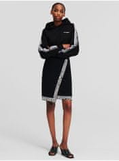 Karl Lagerfeld Čierna dámska úpletová sukňa KARL LAGERFELD Logo Knit Skirt XS