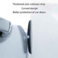 JOIRIDE® Univerzálne silikónové chrániče na dvere auta (4 ks, 103 x 19 x 9 mm) – čierna farba | IMPACTIKO 