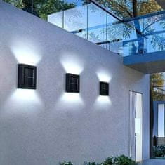 HOME & MARKER® Vodoodolná solárna automatická lampa (2 ks, veľkosť 10 x 7,5 x 3 cm) | DUOLUMO