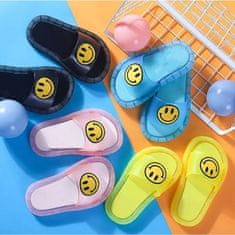 JOJOY® Zábavné detské papučky/šľapky s LED svetielkami a smajlíkom – žltá, 32/33 | HAPPYS