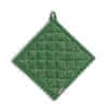 Podložka pod hrniec Cora 100% bavlna svetlo zelená/zelený vzor 20,0x20,0cm