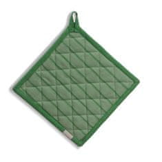 Kela Podložka pod hrniec Cora 100% bavlna svetlo zelené / zelené pruhy 20,0 x20, 0cm