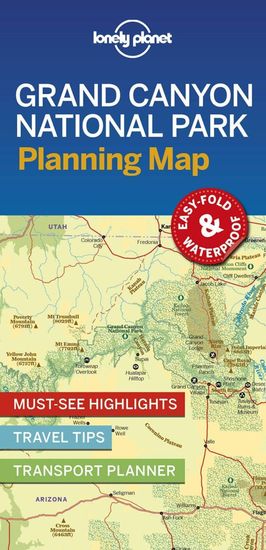 Lonely Planet WFLP Grand Canyon NP Planning Map 1st edition