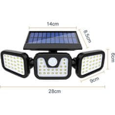 R2Invest Solárna lampa W771A 74LED