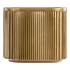 botle Keramický obal na kvetináč zlatý 14,5 cm H13,5 cm lesklý moderný štýlový