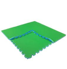 DrillSport Tatami puzzle zeleno - modrá farba 100x100x2.5cm