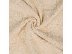 sarcia.eu Žltý bavlnený uterák s ozdobným vyšívaním, sivé vyšívanie 48x100 cm x1