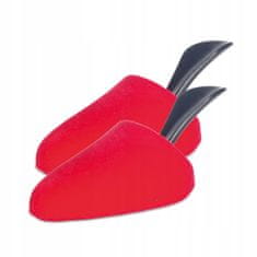 Kaps Ľahký a odolný penový dámsky napináky s rúčkou mandľový tvar farba červená