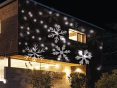LAALU LED vianočný svetelný projektor FLAGS WITH STARS - vnútorný a vonkajší