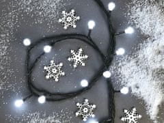 LAALU Vianočné svetelné reťaze COLD WHITE 8 m - multifunkčné
