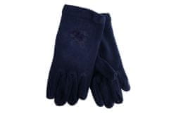ewena Dámske froté rukavice s brmbolcom modré