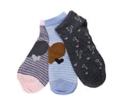 Pesail Členkové ponožky 3 pack rôzne farby 35-38