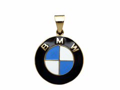 ewena Oceľový prívesok BMW Gold