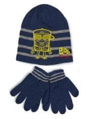 ewena Chlapčenská sada čiapky, prstové rukavice Sponge Bob veľkosť 52