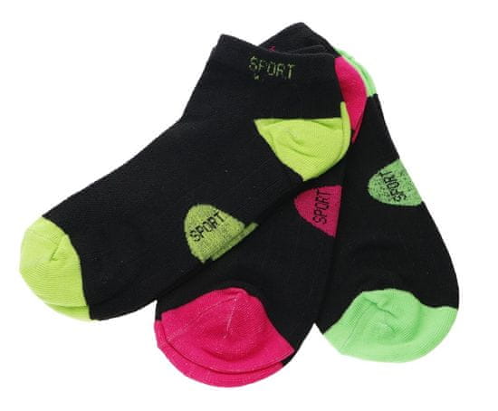 Pesail Členkové ponožky 3 pack rôzne farby 35-38 Šport