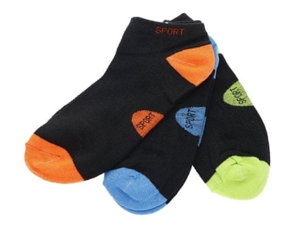 Pesail Členkové ponožky 3 pack rôzne farby 38-42 Šport
