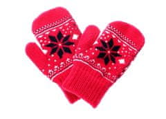 ewena Detské teplé Palečková rukavice s motívom - rôzne farby, Farba: Ružová svetlá