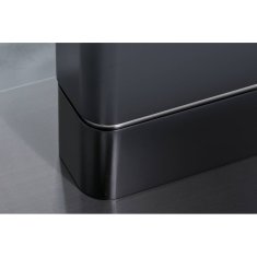 Signal Jedálenský stôl PALLAS CERAMIC - sivý marmur/čierny mat