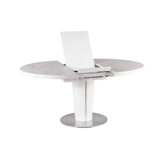 Signal Jedálenský stôl ORBIT CERAMIC - biely marmur/biely mat