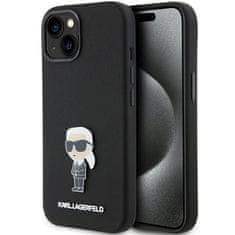 Karl Lagerfeld Silicone Ikonik kryt na iPhone 15, čierny