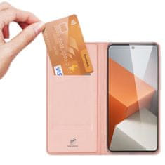 Dux Ducis Skin Pro knižkové puzdro na Xiaomi Redmi Note 13 Pro Plus 5G, ružové