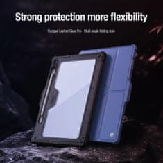 Nillkin Bumper Leather puzdro na Samsung Galaxy Tab S9 FE Plus, čierne