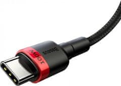 BASEUS Type-C - Type-C cable Cafule PD2.0 100W Flash charging (20V 5A) 2m Red/Black (CATKLF-AL91)