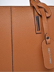 Dámska kožená kabelka AL1876 Cognac
