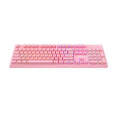 Havit Mechanická herní klávesnice Havit KB871L RGB (růžová)